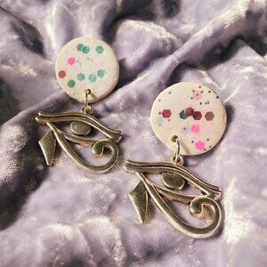 𝅺EARRINGS Horus eye by Lissette's Art